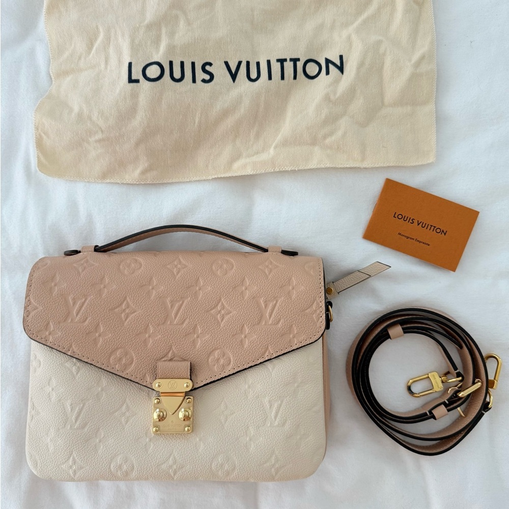Louis Vuitton Pink and Cream Crossbody Bag